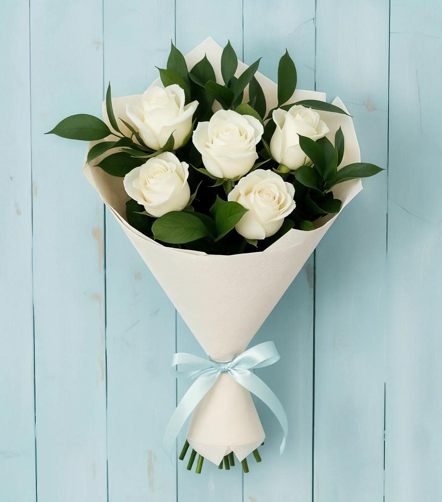 Букет цветов из: Розы в Красные Баррикады