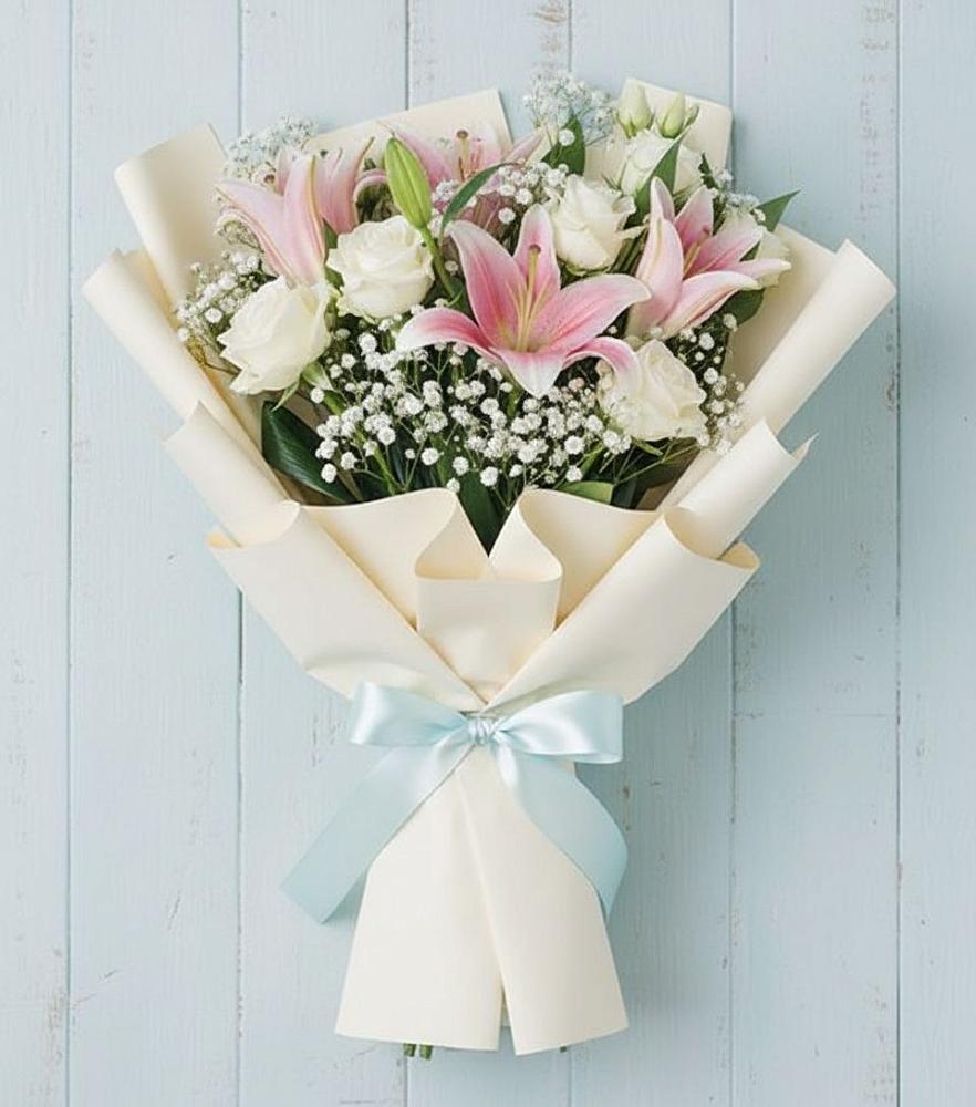 Букет цветов из: Лилии в Красные Баррикады