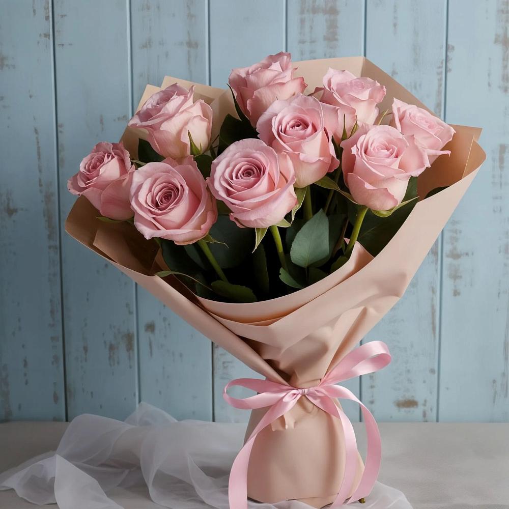 Букет цветов из: Розы в Красные Баррикады