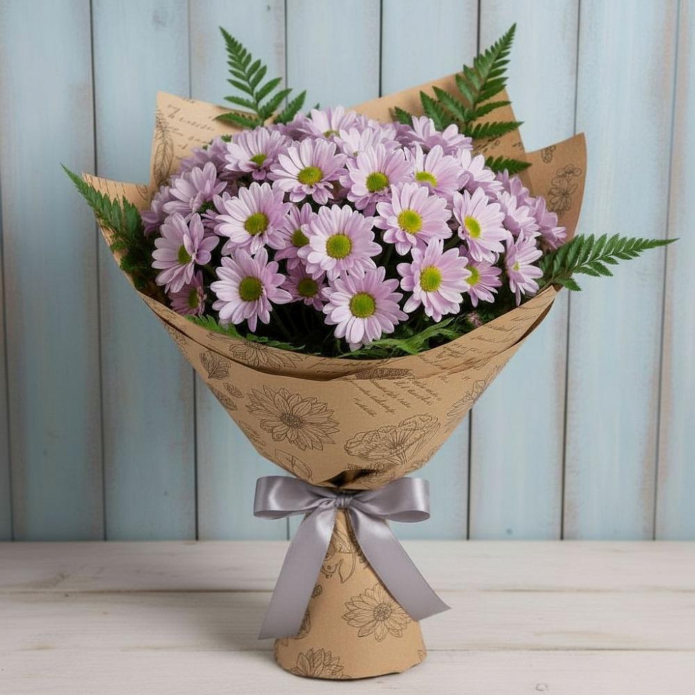 Букет цветов из: Хризантемы в Красные Баррикады