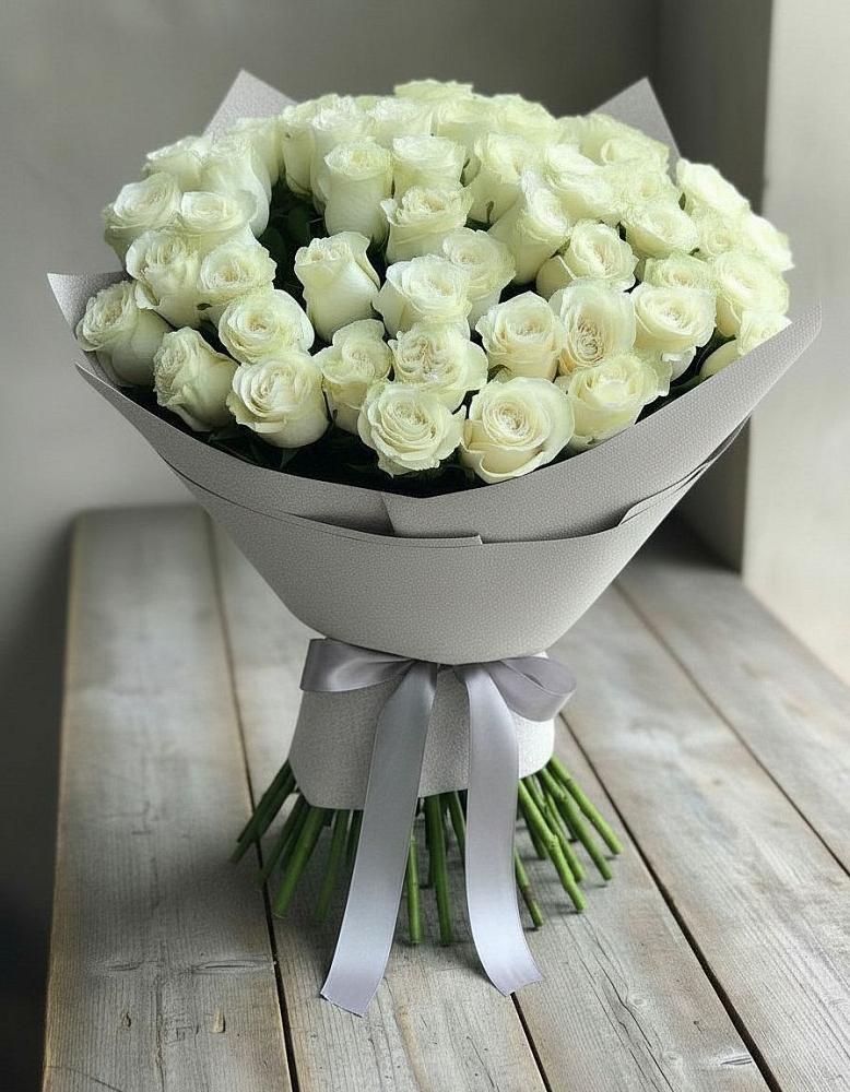 Букет 35 Белых роз в Красные Баррикады