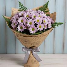 Букет цветов из:  Хризантемы #REPLACE_PRED# Красные Баррикады