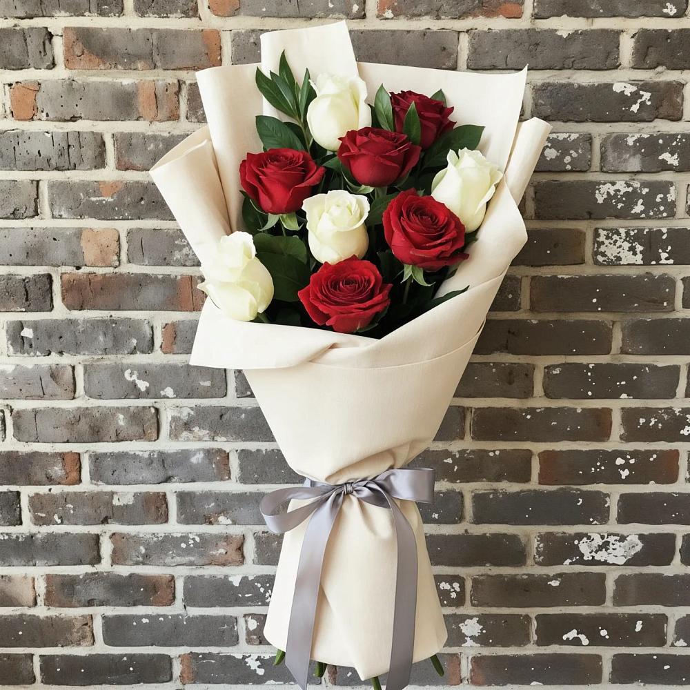 Букет цветов из: Розы в Красные Баррикады
