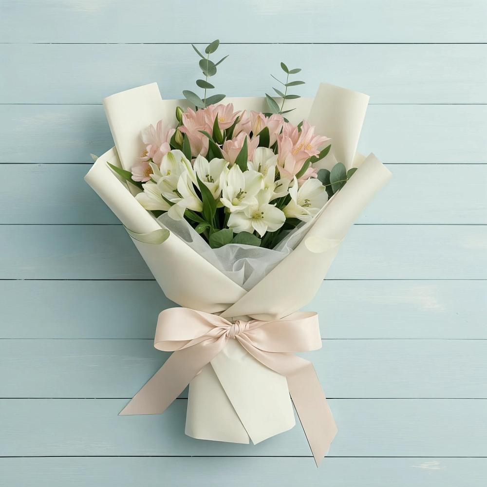 Букет цветов из: Альстромерии в Красные Баррикады