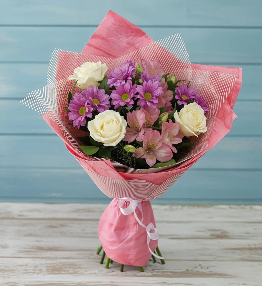 Букет цветов из: Герберы в Красные Баррикады