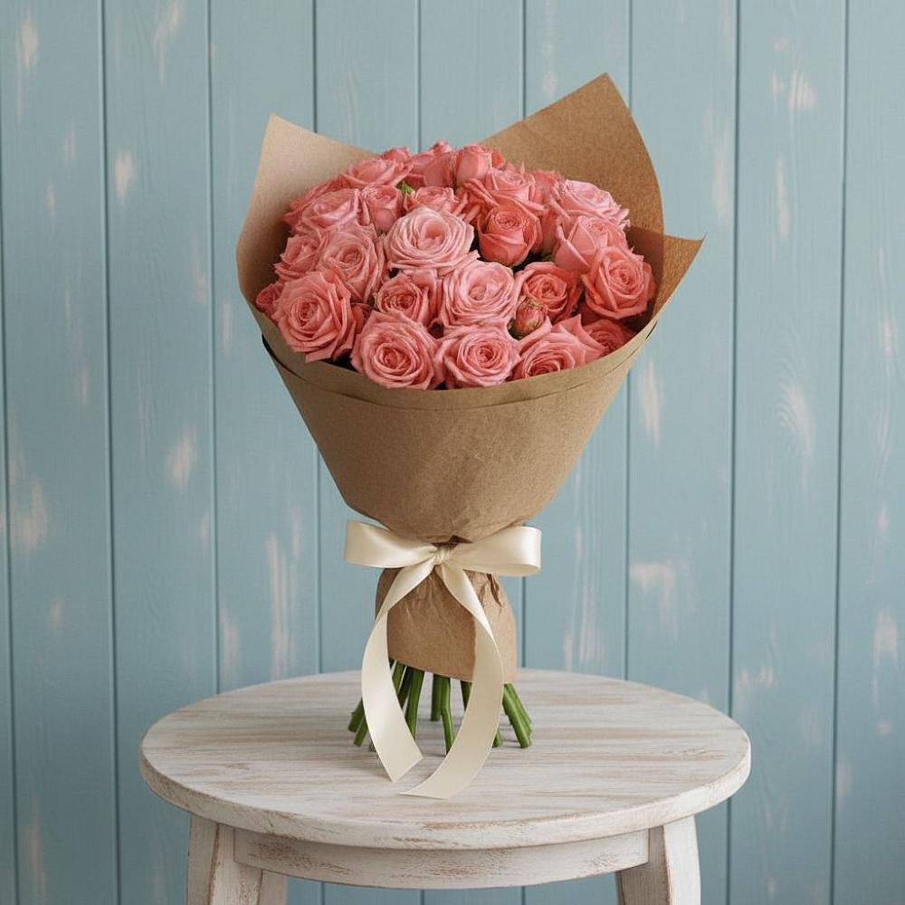 Букет цветов из: Розы в Красные Баррикады